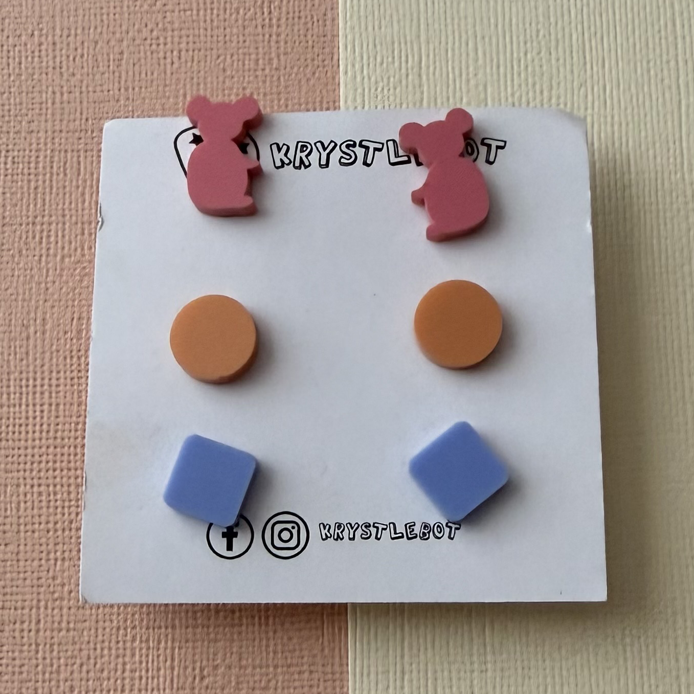 Koala and mixed shape Value Stud Pack