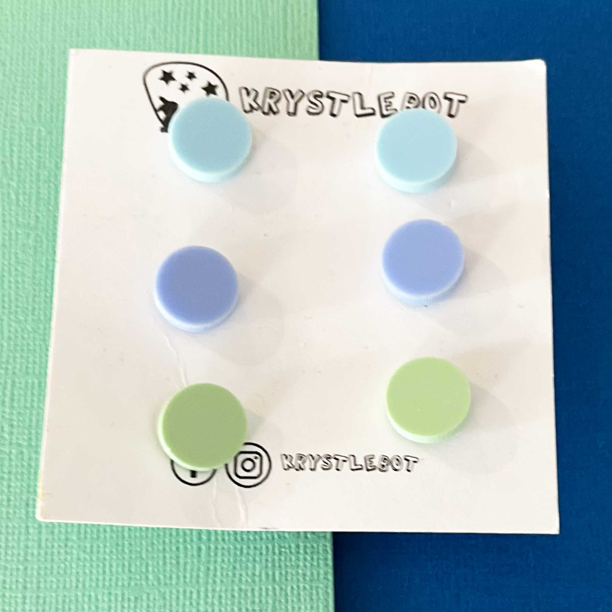 Mini Circle Value Stud Pack, Acrylic earrings, lightweight earrings, teacher earrings