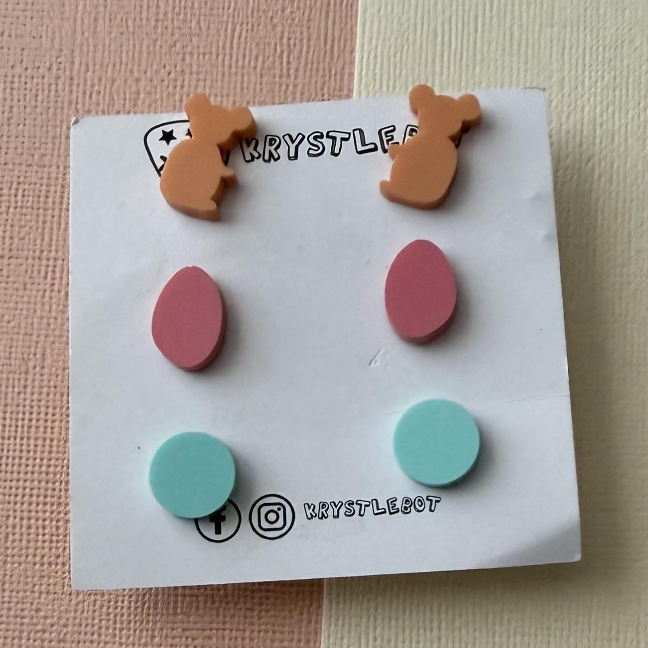 Koala and mixed shape Value Stud Pack 3