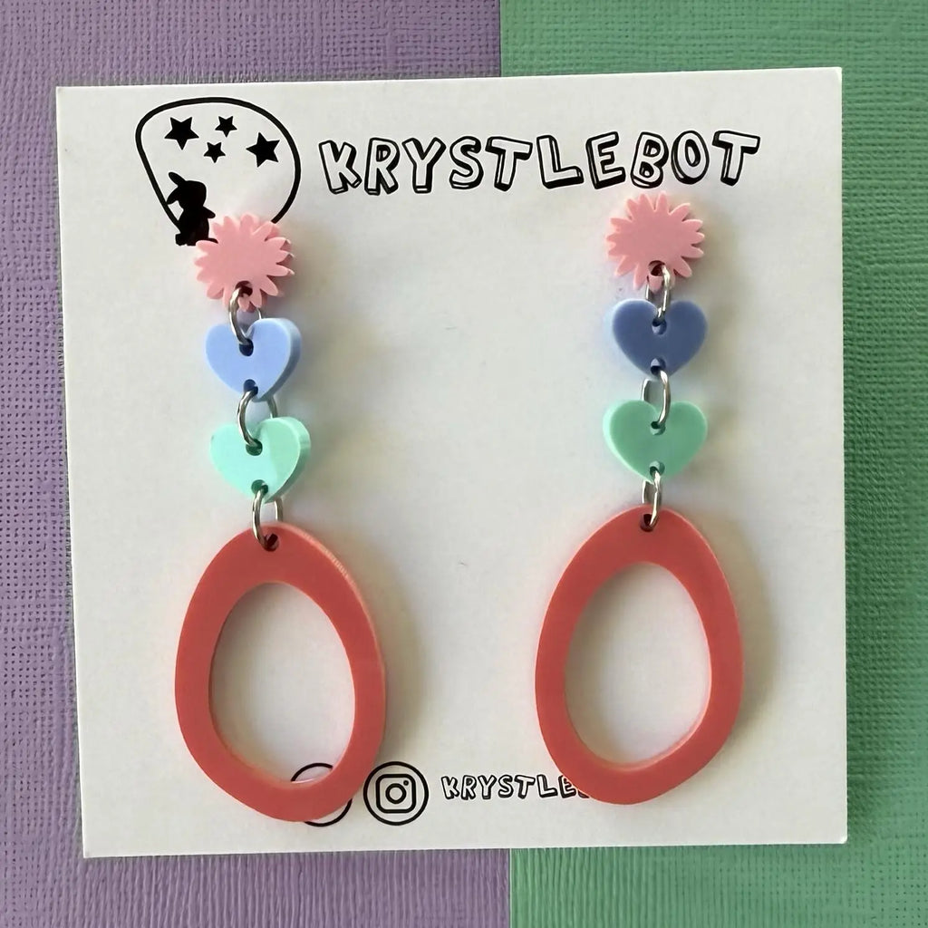 Mixed Shapes All Sorted Dangles, Acrylic earrings, Lightweight dangles,Teacher Earrings