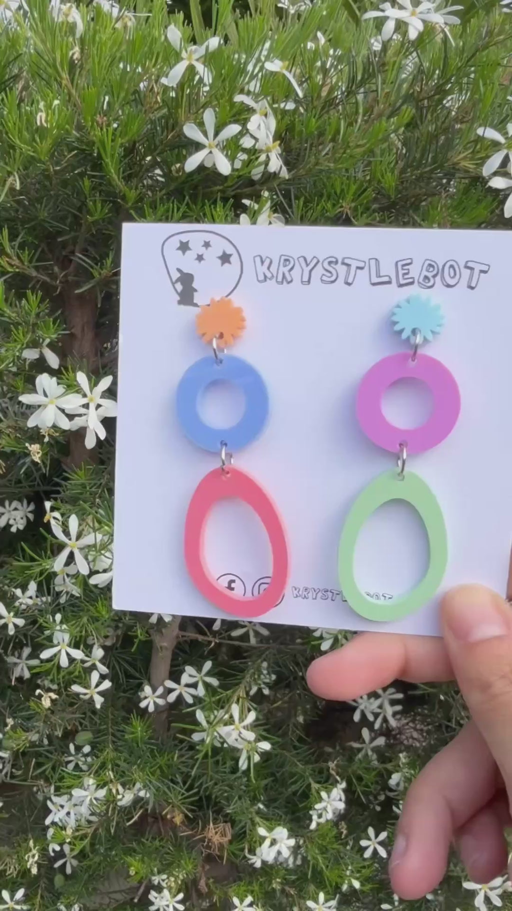 Multi Coloured Mismatched Shapes All Sorted Dangles, Acrylic earrings, Lightweight dangles,Teacher Earrings