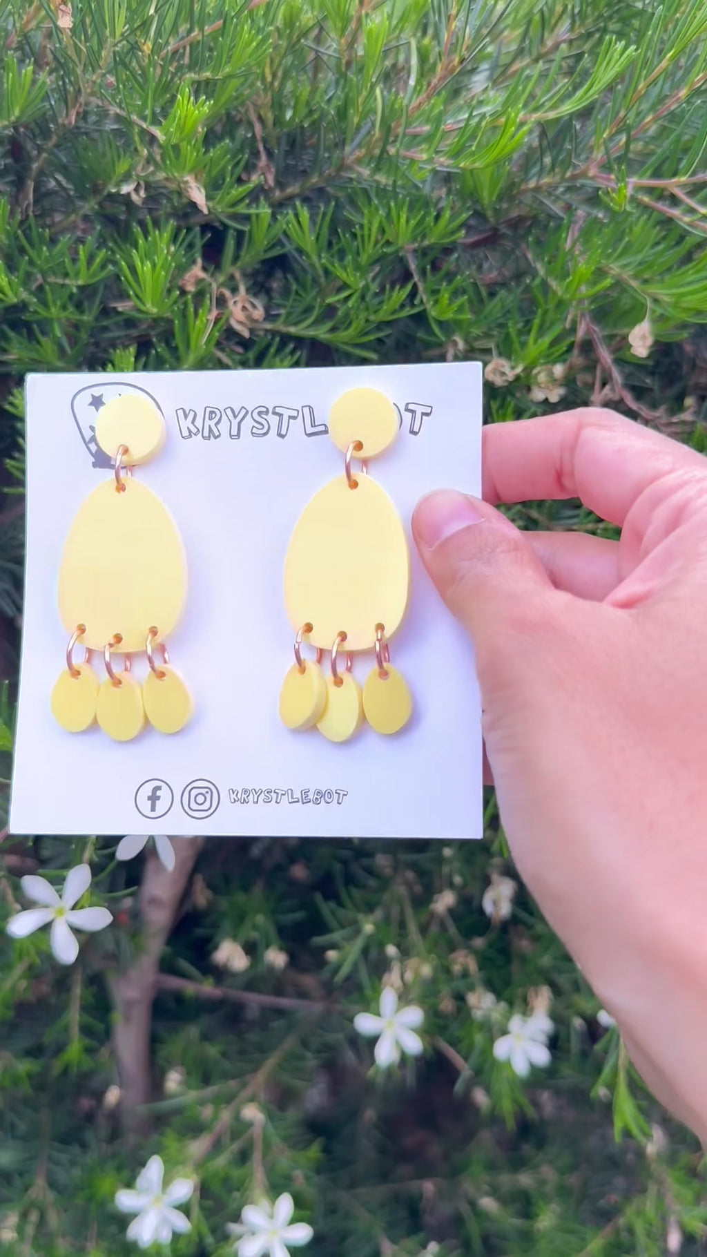 Yellow Mega Lightweight Statement Dangles