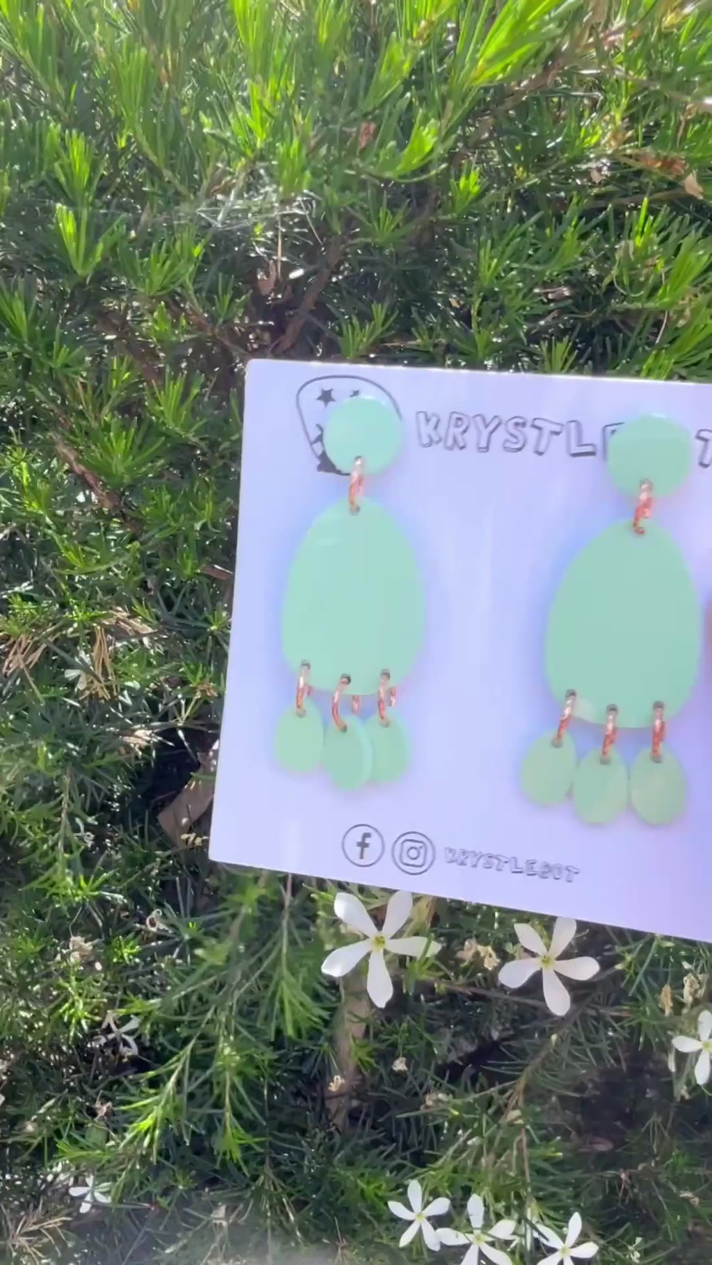 Light Green Mega Lightweight Statement Dangles