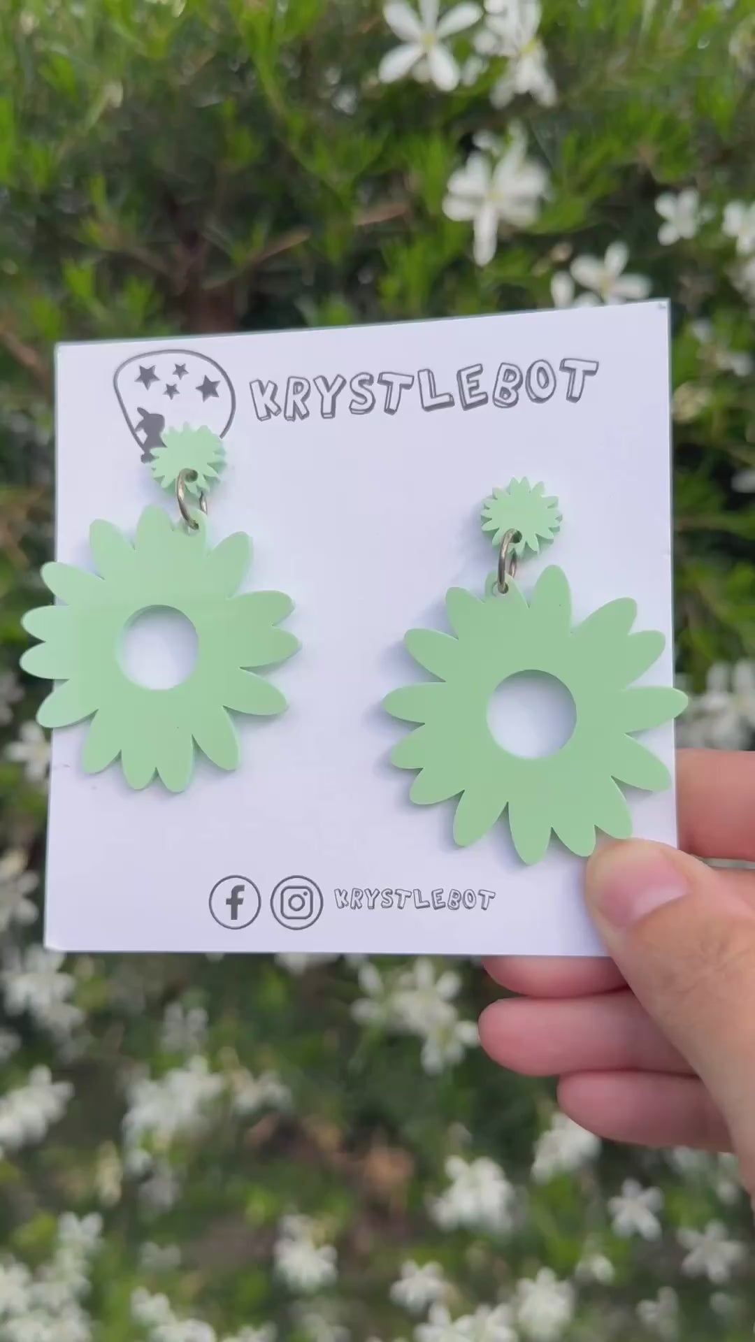 Large green sunflower statement dangles, floral flower earrings, big statement lightweight earrings, teacher earrings