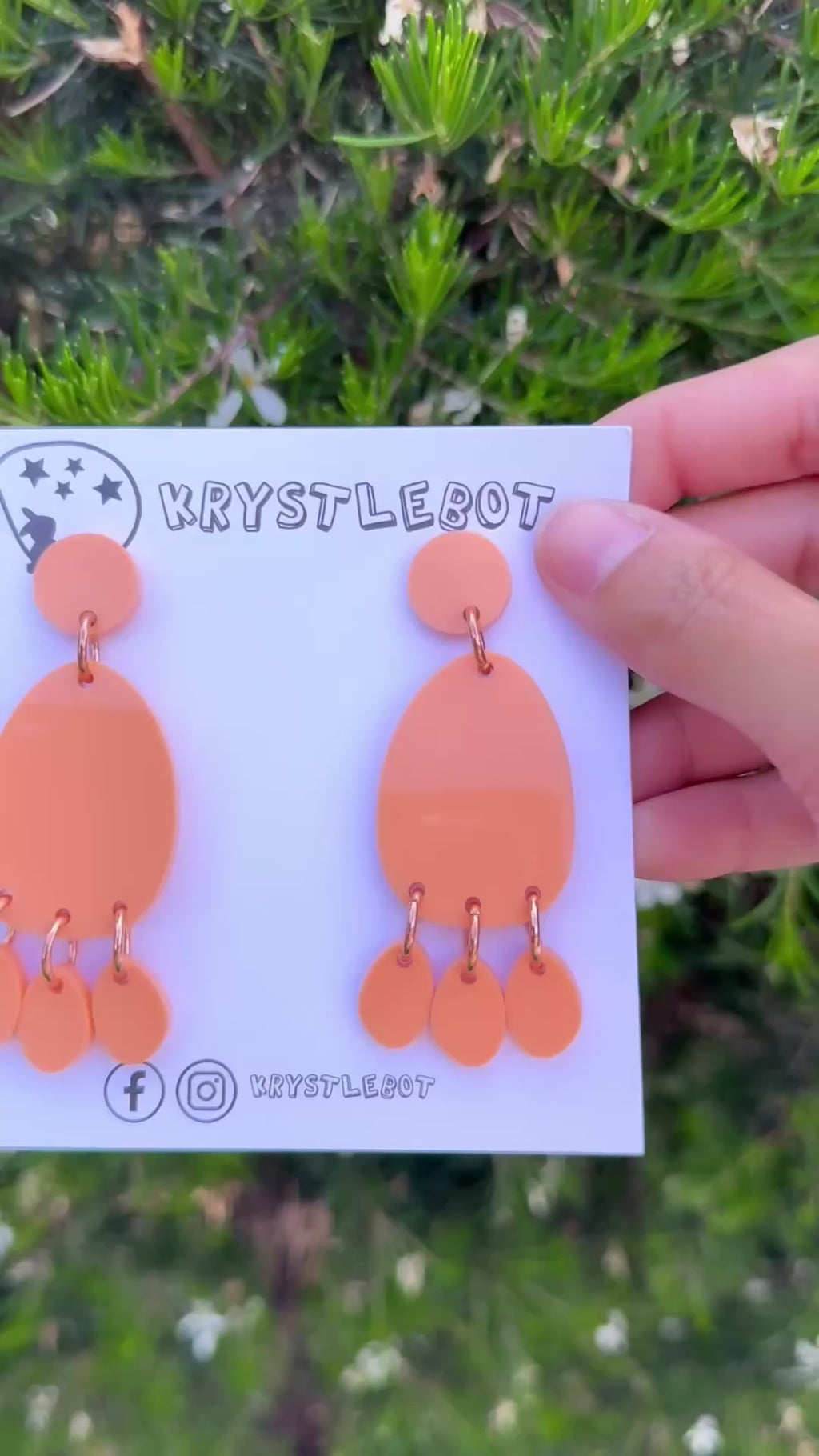 Orange Mega Lightweight Statement Dangles