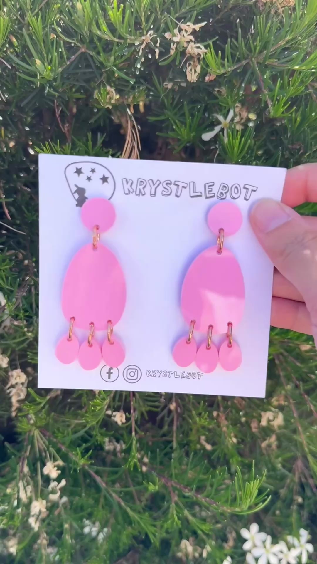Pink Mega Lightweight Statement Dangles